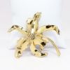 Picture of Vintage 1940's Corocraft Gilt Sterling Silver, Enamel & Rhinestone Orchid Brooch