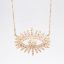 Picture of 14k Rose Gold & 0.65ct Pavé Set Diamond Evil Eye Necklace