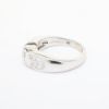 Picture of 14k White Gold & 0.53ct Half Bezel Set Diamond Ring