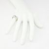 Picture of 14k White Gold & 0.53ct Half Bezel Set Diamond Ring