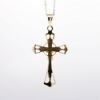 Picture of 14k Yellow Gold Pierced Crucifix Pendant