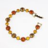 Picture of Vintage Signed Weiss Orange, Topaz & Amber Rhinestone Bracelet