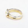 Picture of James Avery 'Lover's Knot' Ring in Sterling Silver and 14k Yellow Gold