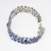 Picture of Vintage Signed Kramer of New York Blue Rhinestone Bracelet