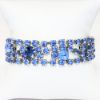 Picture of Vintage Signed Kramer of New York Blue Rhinestone Bracelet