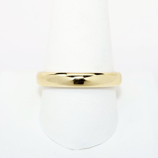 Picture of 14k Yellow Gold 4mm Men's Half Round Wedding Band