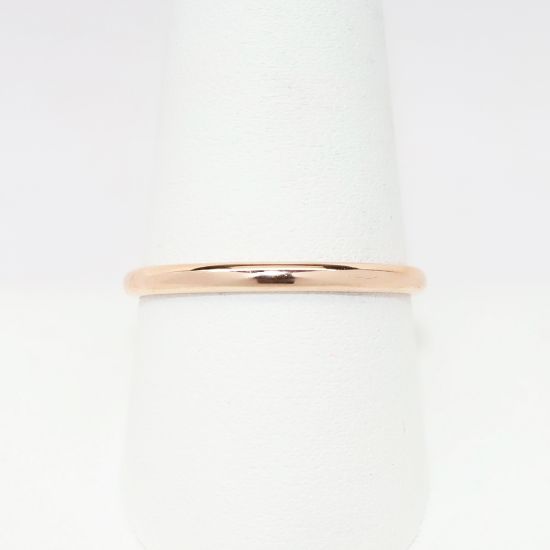 Picture of 14k Rose Gold 2mm Men's Wedding Band