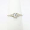 Picture of Antique 18k White Gold Filigree & Old European Cut Engagement Ring