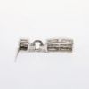 Picture of Platinum & Square Cut Diamond Drop Earrings