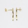 Picture of Delicate Modern 14k Yellow Gold & Diamond Drop Earrings