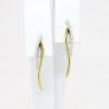 Picture of Delicate Modern 14k Yellow Gold & Diamond Drop Earrings