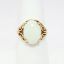 Picture of Vintage 10k Gold & White Opal Oval Cabochon Ring