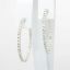 Picture of Large Oval 14k White Gold & Diamond Hoop Earrings