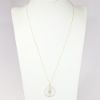 Picture of 14k Yellow Gold & Pavé Set Diamond Lightning Bolt Pendant Necklace