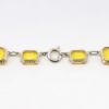 Picture of Vintage Art Deco Era Faceted Amber Czech Glass Necklace