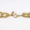 Picture of Vintage Signed 1960's Miriam Haskell Gilt Brass & White Lucite Chain Necklace