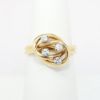 Picture of 14k Yellow Gold & Diamond Lover's Knot Ring