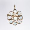 Picture of Antique Victorian Era 14k Gold & Opal Cabochon Flower Brooch/Pendant