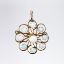 Picture of Antique Victorian Era 14k Gold & Opal Cabochon Flower Brooch/Pendant