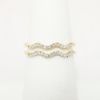 Picture of 14k Yellow Gold & Diamond Double Waves Ring