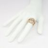 Picture of 14k Rose Gold with Rose & Round Brilliant Cut Diamonds Statement Ring