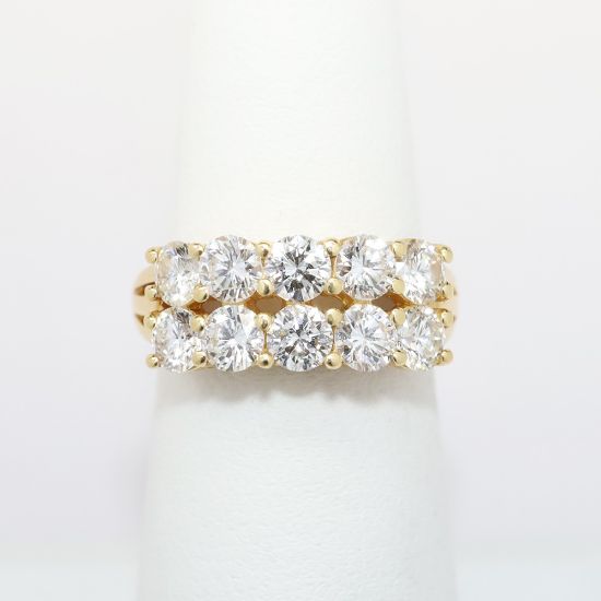 Picture of 14k Yellow Gold & 10 Diamond 2.00ct Ring