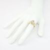 Picture of 14k Yellow Gold with Square & Round Cut Diamonds Bypass Ring