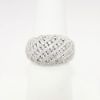 Picture of 18k White Gold & Pavé Set Diamond Dome Ring