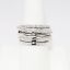 Picture of 14k White Gold & Diamond Illusion Stacked Band RIng