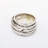 Picture of 14k White Gold & Diamond Illusion Stacked Band RIng