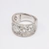 Picture of 14k White Gold & Diamond Latticework Statement Ring