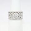 Picture of 14k White Gold & Diamond Latticework Statement Ring