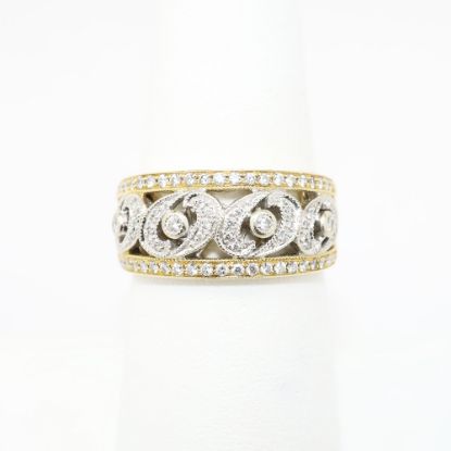 Picture of 14k Two-Tone Gold & 0.33ct Diamond Statement Ring