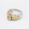 Picture of 14k Two-Tone Gold Ring with 0.50 Round Brilliant Cut Champagne Diamond