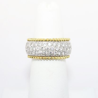 Picture of 18k Two-Tone Gold & 2.50ct Pavé Set Diamond Band