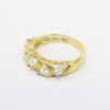 Picture of 18k Yellow Gold Ring with Five Trillion Cut Diamonds