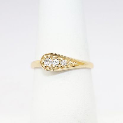 Picture of 14k Yellow Gold & Diamond Asymmetrical 'Wrap' Ring 