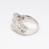 Picture of 18k White Gold & 2.50ct Pavé Set Diamond Leaf Inspired Ring