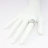 Picture of 18k White Gold & 2.50ct Pavé Set Diamond Leaf Inspired Ring