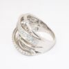 Picture of 14k White Gold & 2.00ct Diamond Orbiting Bands Statement Ring