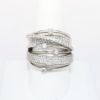 Picture of 14k White Gold & 2.00ct Diamond Orbiting Bands Statement Ring