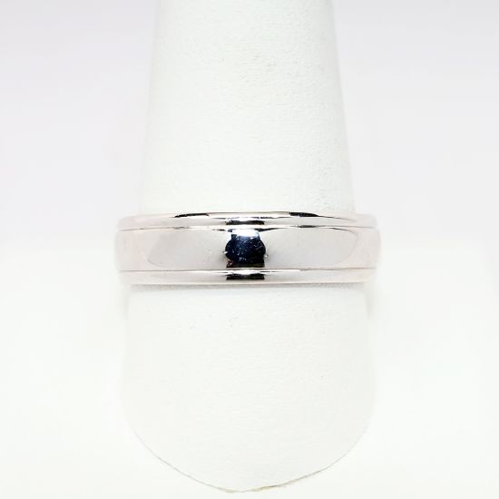 Picture of 14k White Gold Men's Wedding Band