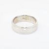 Picture of Men's 10k White Gold Hammered Look Wedding Band with Milgrain Details