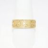 Picture of Men's 14k Yellow Gold Textured Band with Maltese Cross Details