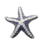 Picture of 18k White Gold & Pavé Set Sapphire and Diamond Starfish Pendant