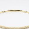 Picture of Flexible 18k Yellow Gold & Diamond Bangle Bracelet 