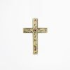 Picture of 14k Yellow Gold Delicate Etched Cross Pendant