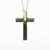 Picture of 14k Yellow Gold Delicate Etched Cross Pendant