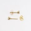 Picture of 14k Yellow Gold & 0.20ct Diamond Solitaire Stud Earrings