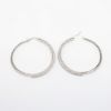 Picture of 14k White Gold & 2.00ct Diamond Hoop Earrings